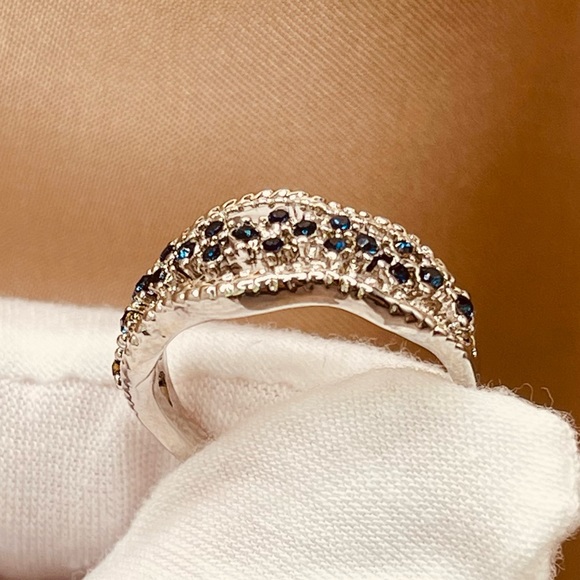 ✨✨✨_ 2x$60_ 925 Sterling Silver CZ Band Ring - Picture 13 of 16